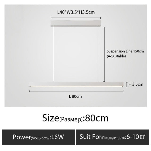 linear led pendant light​