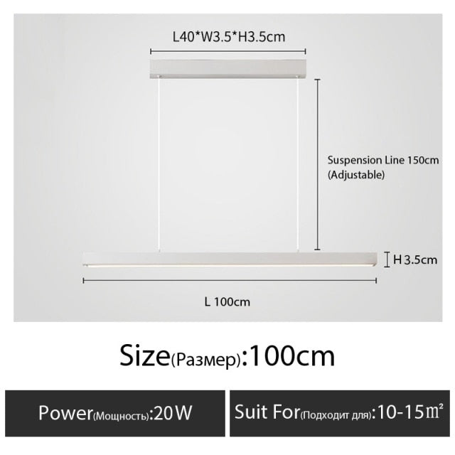 linear led pendant lighting​