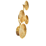 lotus gold wall light