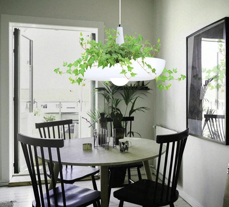 hanging planter lights