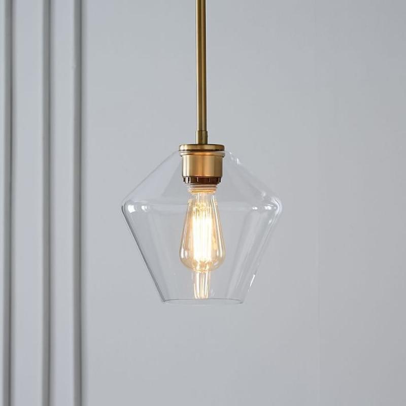 Clear glass pendant lighting homei