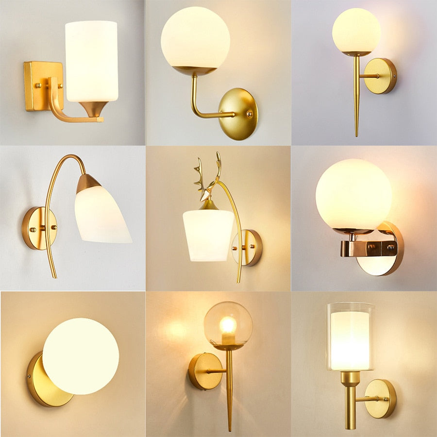 milk glass sconce