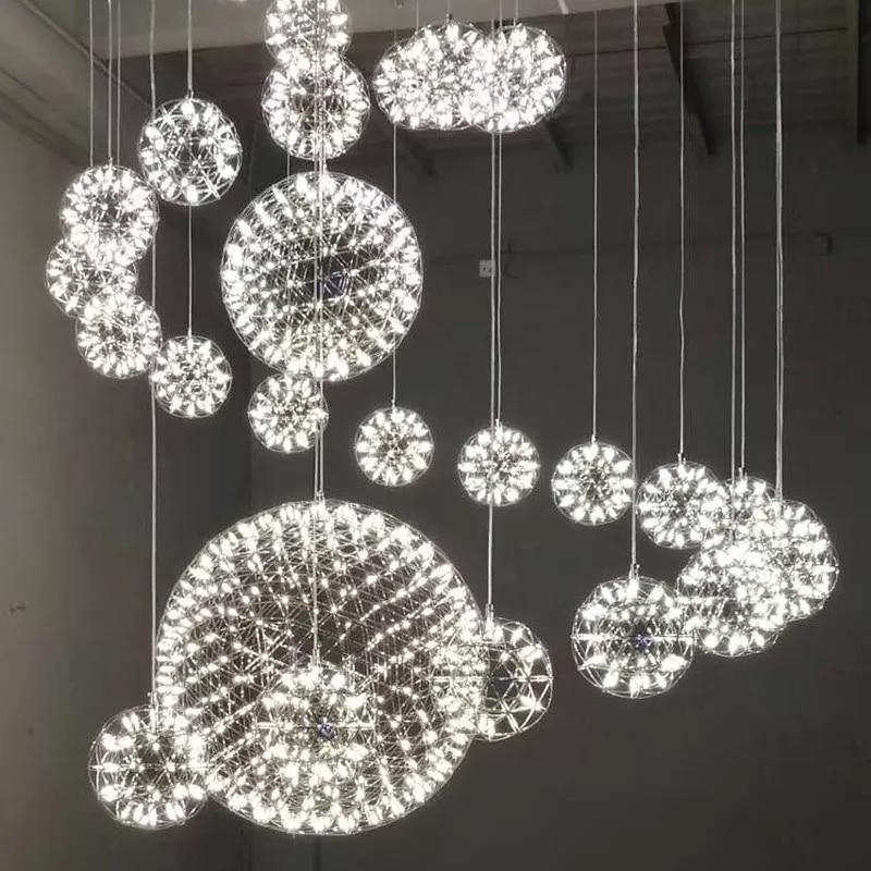 spark ball chandelier