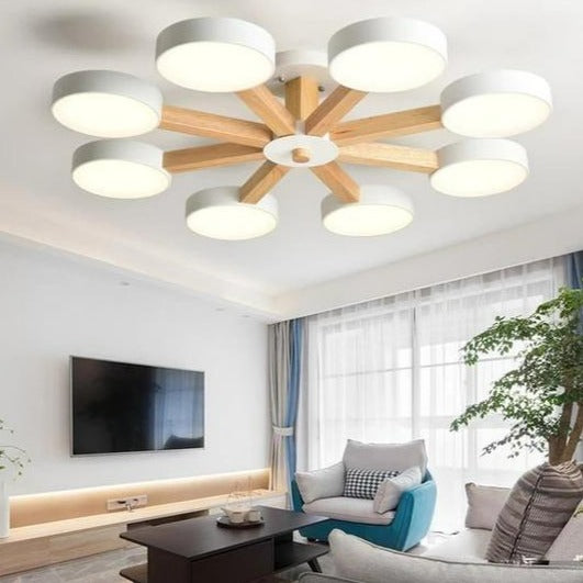 multi stem chandelier modern