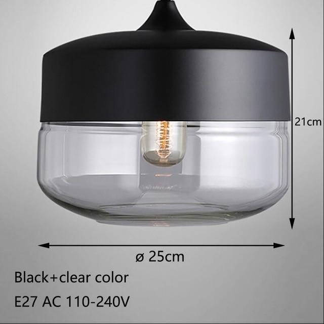 clear glass pendant light