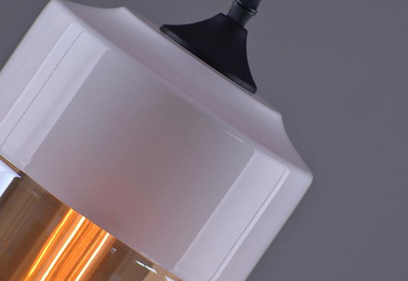 amber glass pendant light