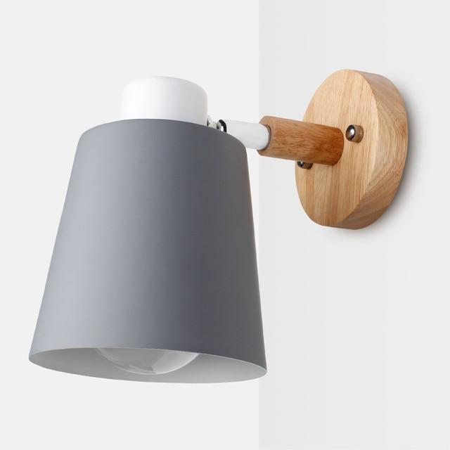 wooden sconces wall grey