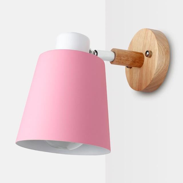 wooden sconces wall pink