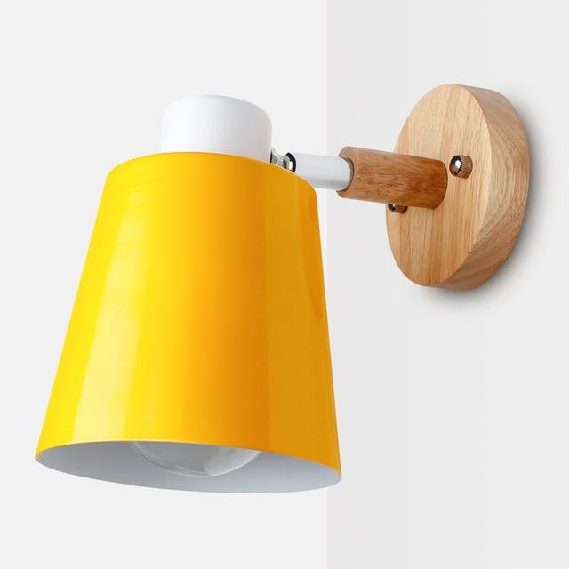 wood wall sconces yellow