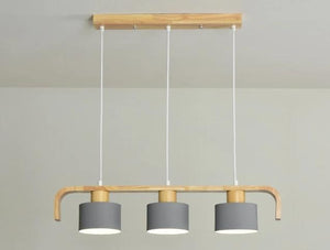 linear woods chandeliers
