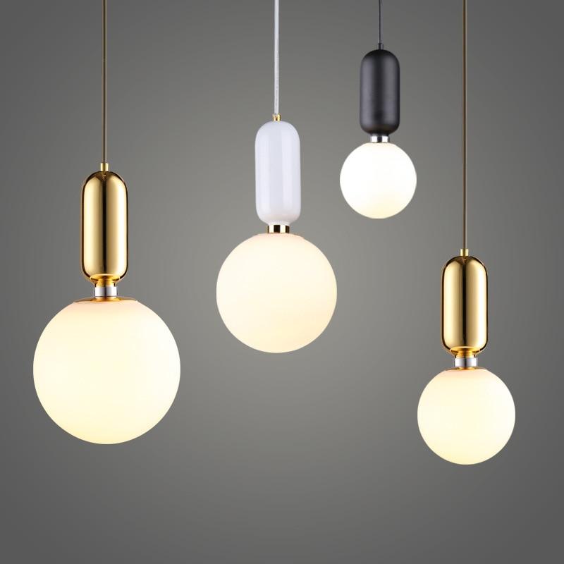 Nova Milk Glass Globe Pendant Light