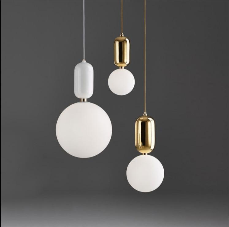 glass globe pendant light