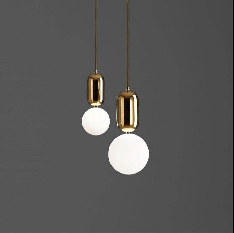 glass globe pendant light