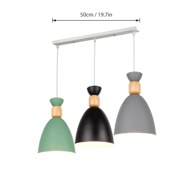 modern 3 light pendant dining room light