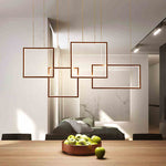 modern acrylic rectangle chandelier