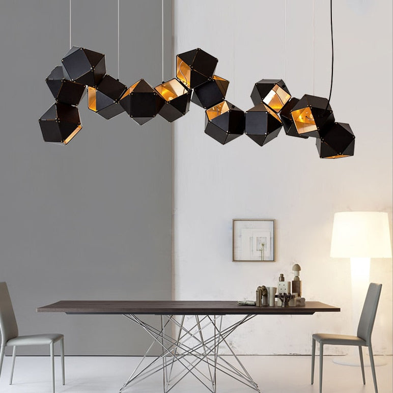 modern black chandelier​