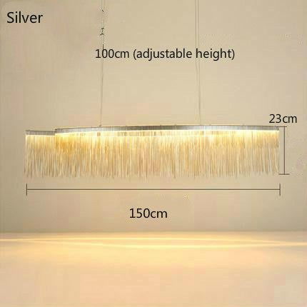 modern linear pendant raindrop chandelier