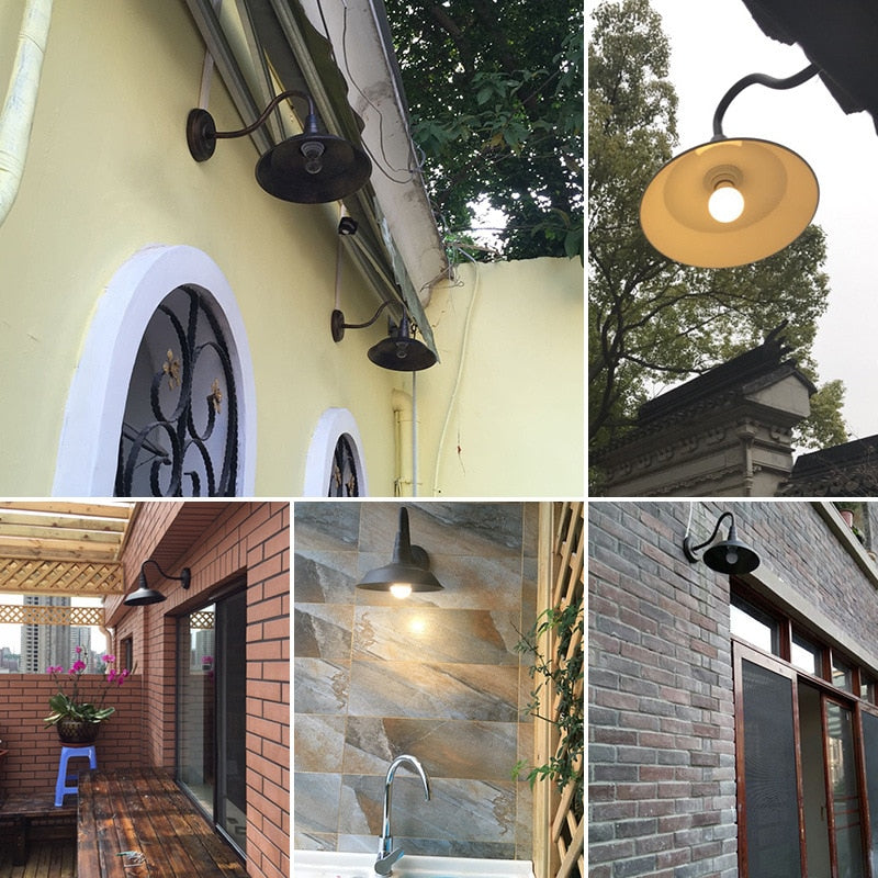 modern outdoor industrial wall light