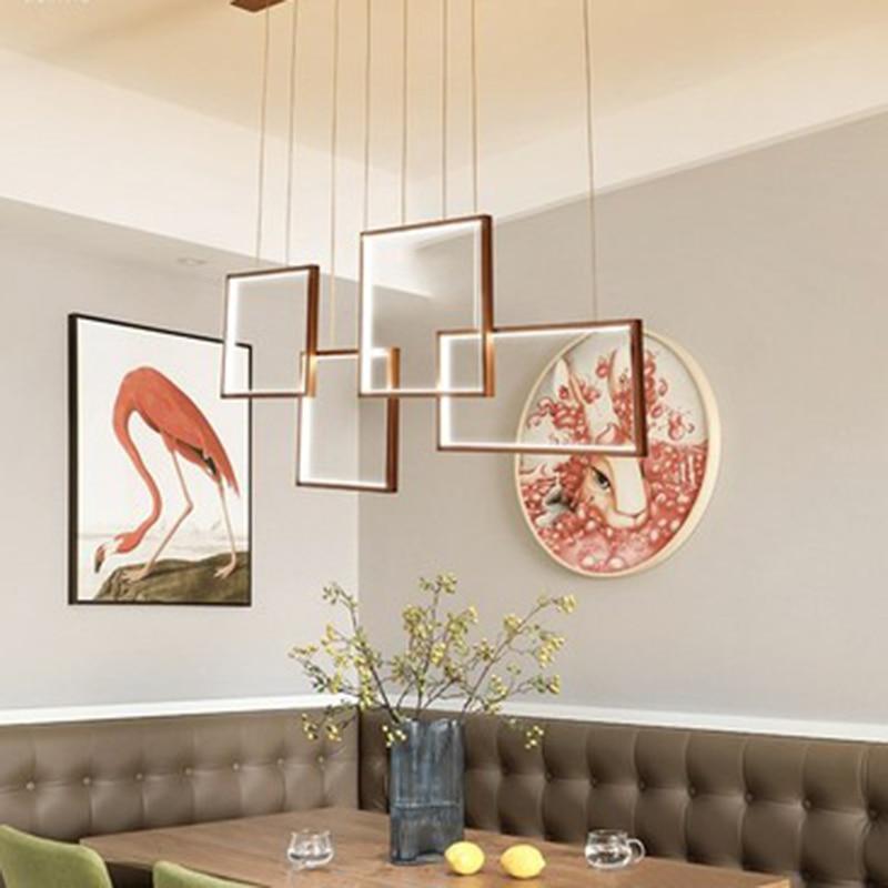 modern rectangle chandelier