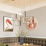 modern rectangle chandelier