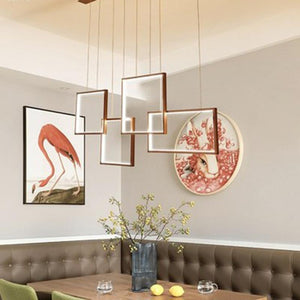 modern rectangle chandelier