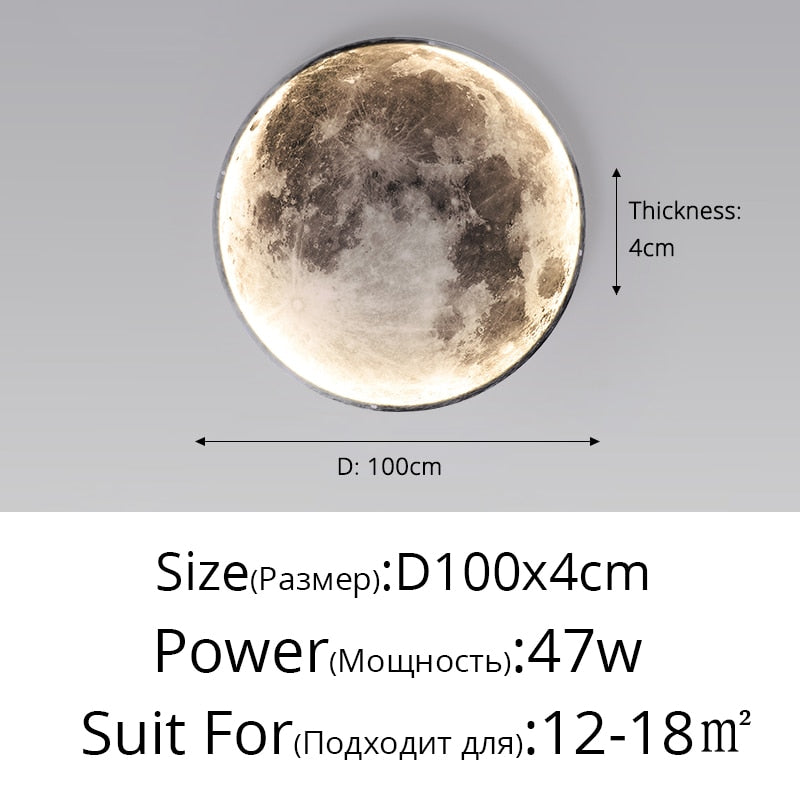 moon wall light 39.37 inch
