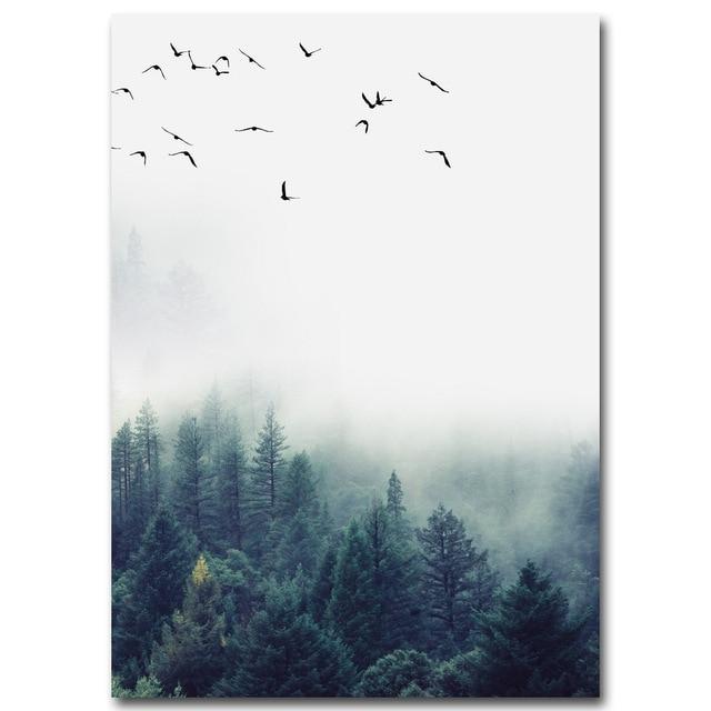 forest scene painting
