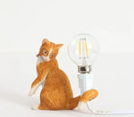 orange resin cat lamp