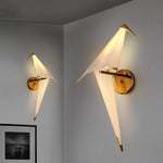 Elegant Origami Bird Lamp with Warm LED Lighting