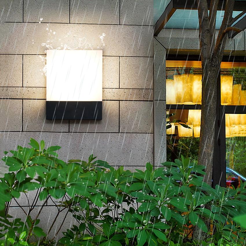 outdoor square wall lights