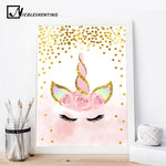 Pink Unicorn Canvas Wall Art - Lala Lamps Store