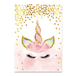 Pink Unicorn Canvas Wall Art - Lala Lamps Store