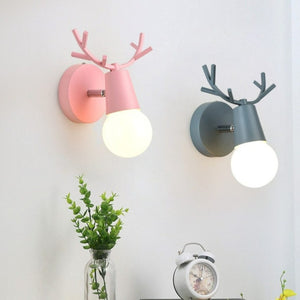 antler wall sconce