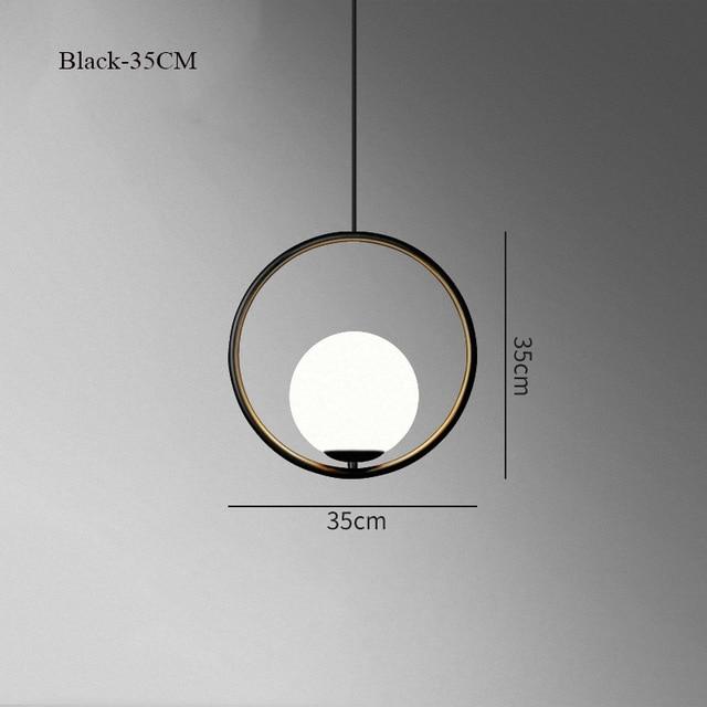 pendant light glass globe