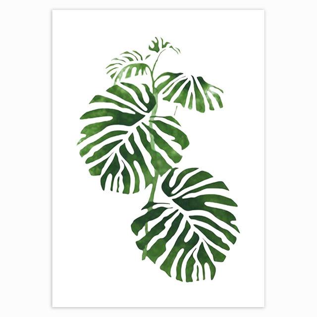 Tropical plant paintings