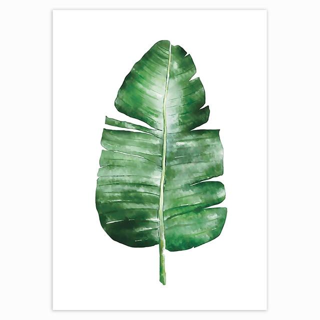 banana leaf tropican paintings