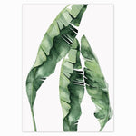 banana leaf tropical paintings