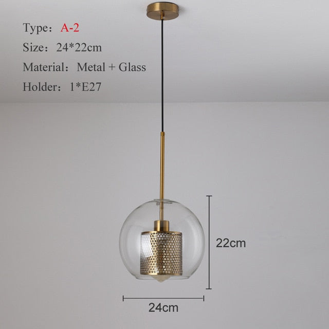 glass globe chiswick pendant light