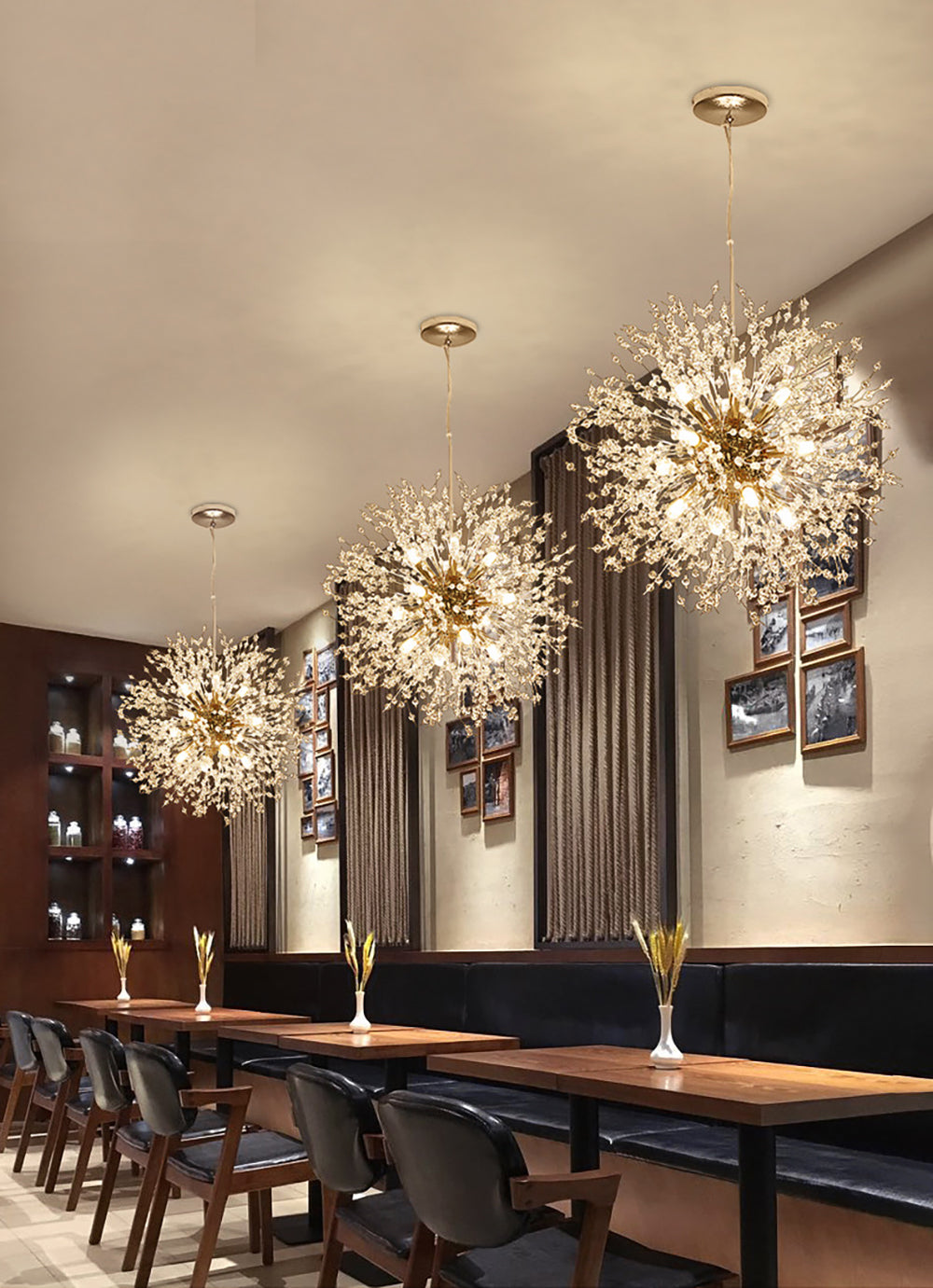 contemporary firework chandelier