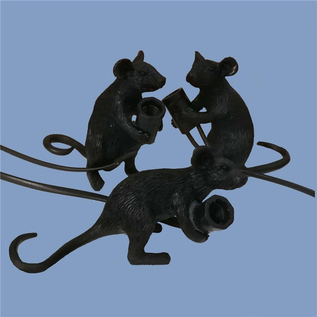 mouse black table lamp