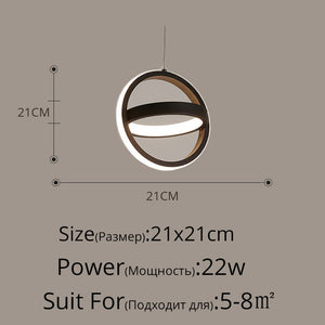circular pendant light