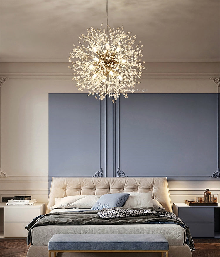 firework chandelier bedroom