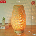 bamboo bedside table lamp