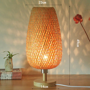 Bamboo Hand Woven Table Lamp Lighting Homei