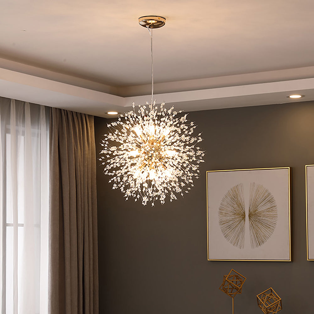 dandelion firework chandelier