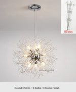 crystal firework hanging lamp