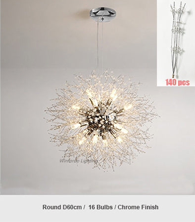 spark ball chandelier