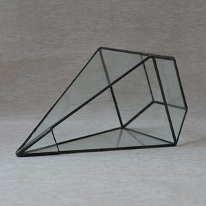 Pyramid Glass Geometric Terrarium Box - Lala Lamps Store