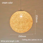 rattan pendant light