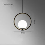 gold ring milk glass pendant light